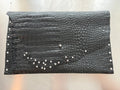 Computer Sleeve Black Croc 12"