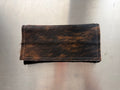 Black & Orange Brindle Cowhide Clutch