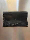 Computer Sleeve Black Croc 15"