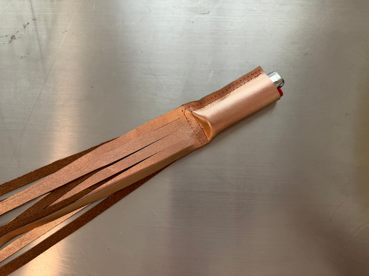 MINIS Pink and Brown Metallic Lighter Case