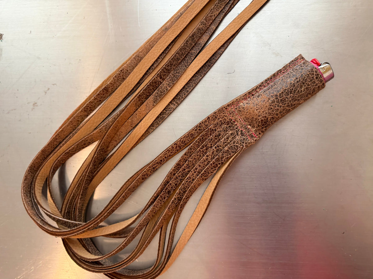Caramel Distressed Lighter Case