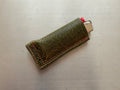 Green Leather Handheld Lighter Case