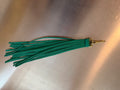 Forest Green Fringe Keychain