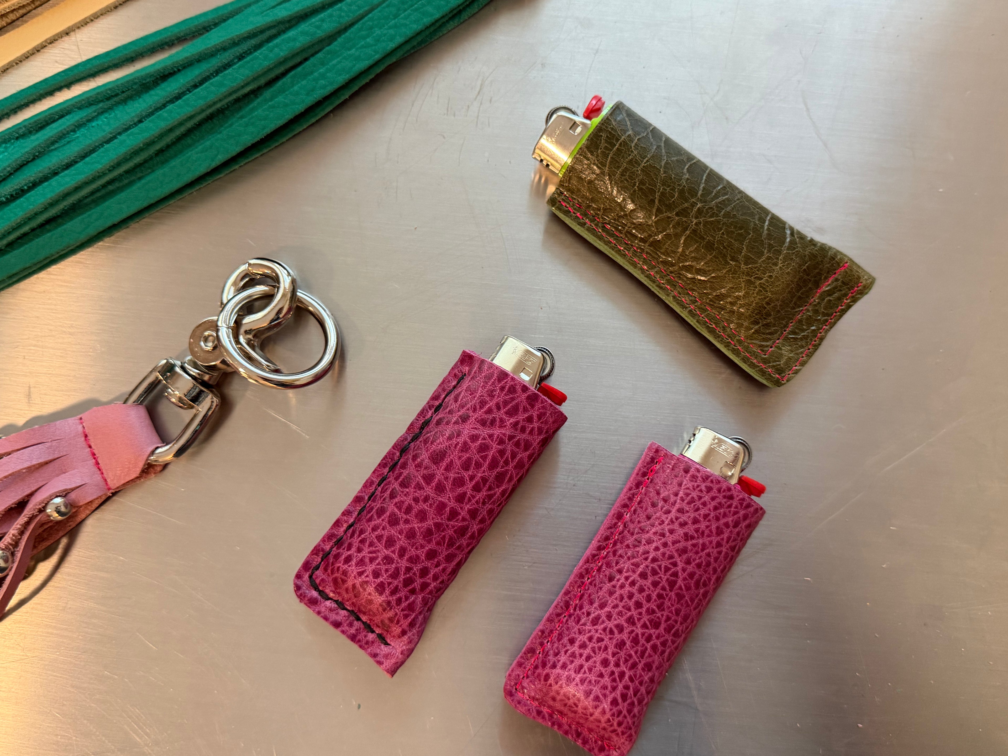Pink Handheld Lighter Case
