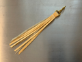 Tan Fringe Keychain