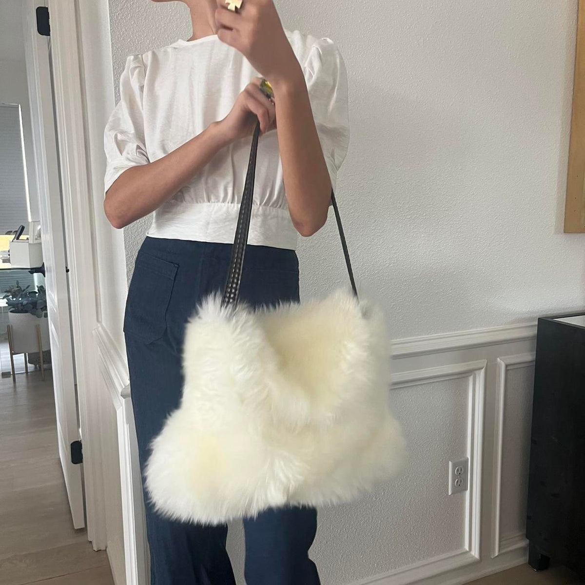 Sheepskin Shoulder Bag