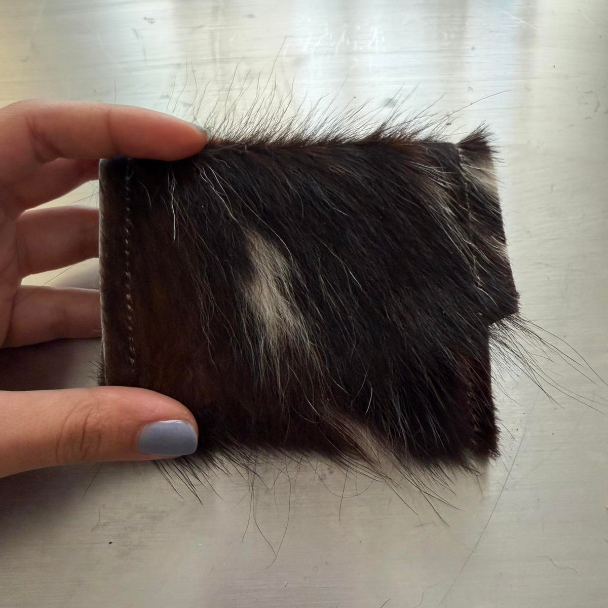 Brown Cowhide Cardholder