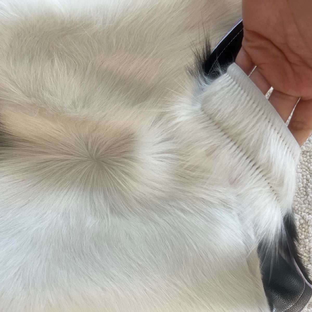 Black & White Cowhide Shoulder Bag