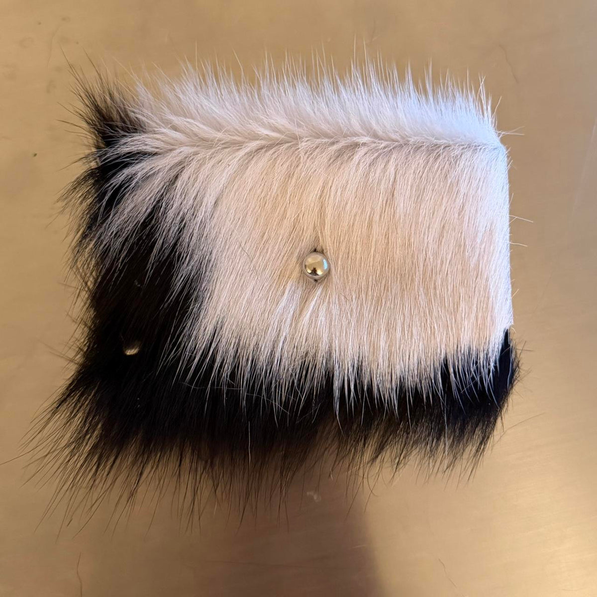 Black and White Cowhide Cardholder