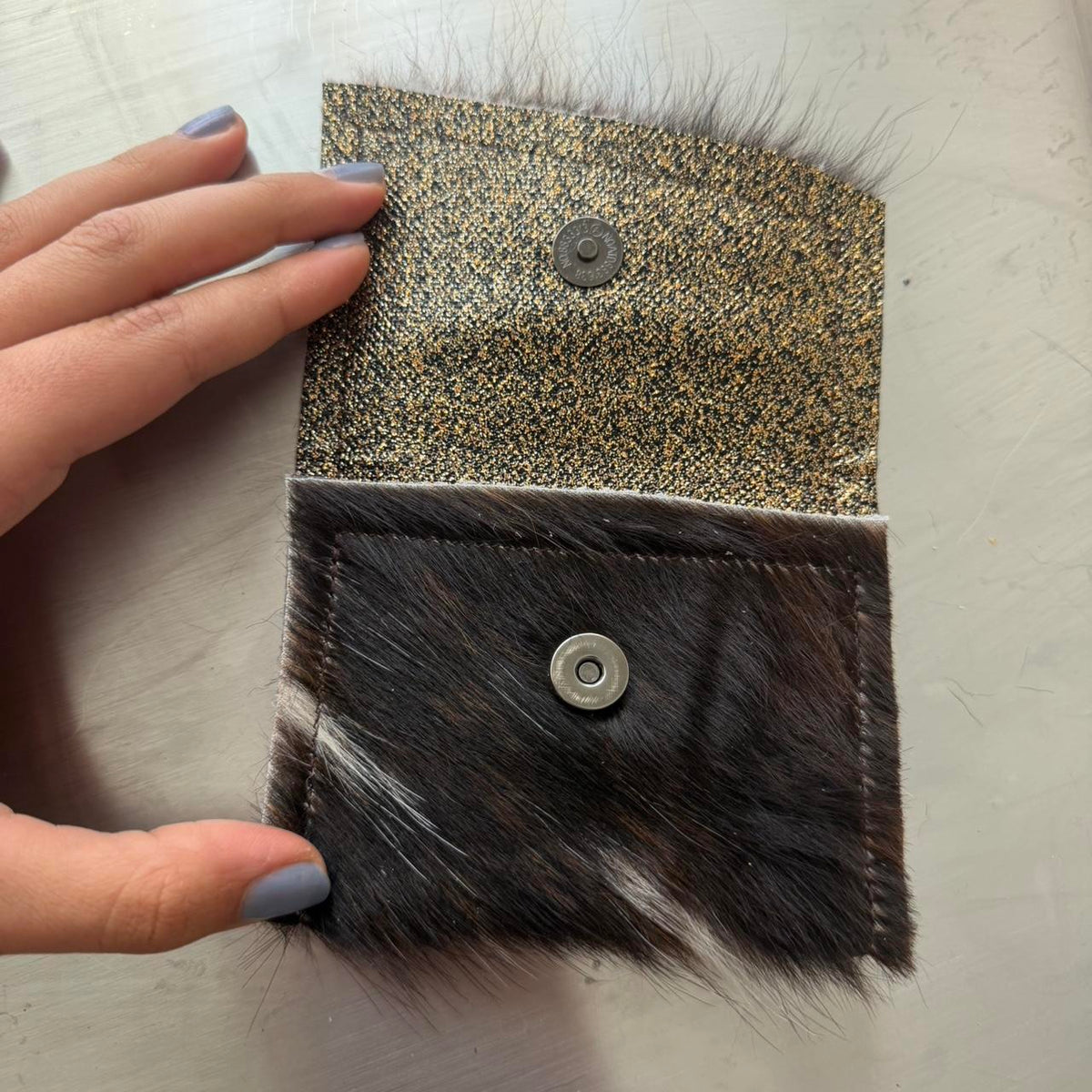 Brown Cowhide Cardholder