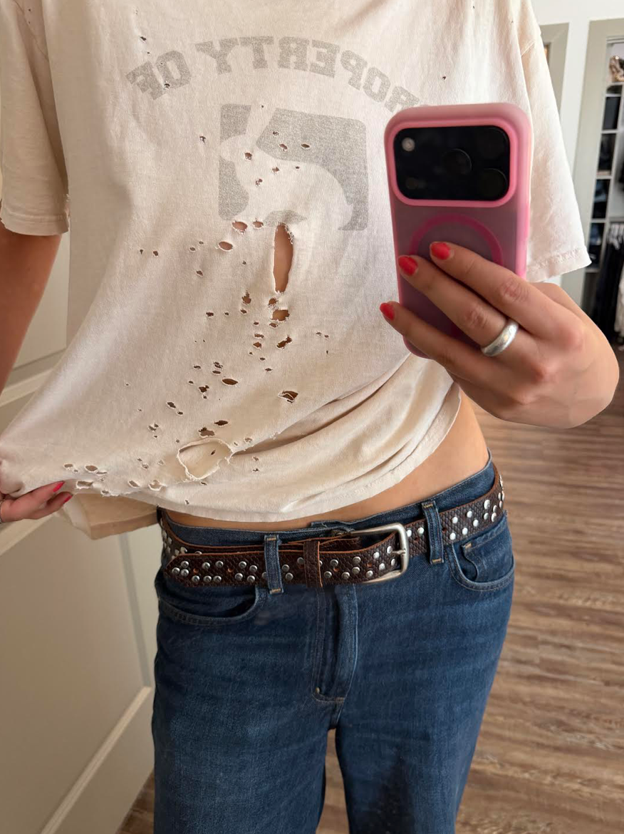 Brown Studded Belt